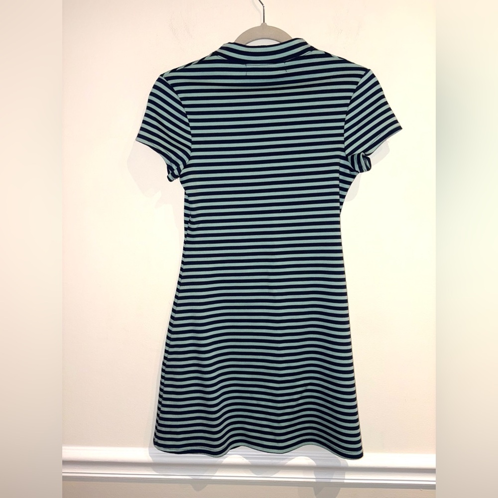 Free People Beach On the Line Stripe Dress in Navy and Mint Size XS - Picture 6 of 10